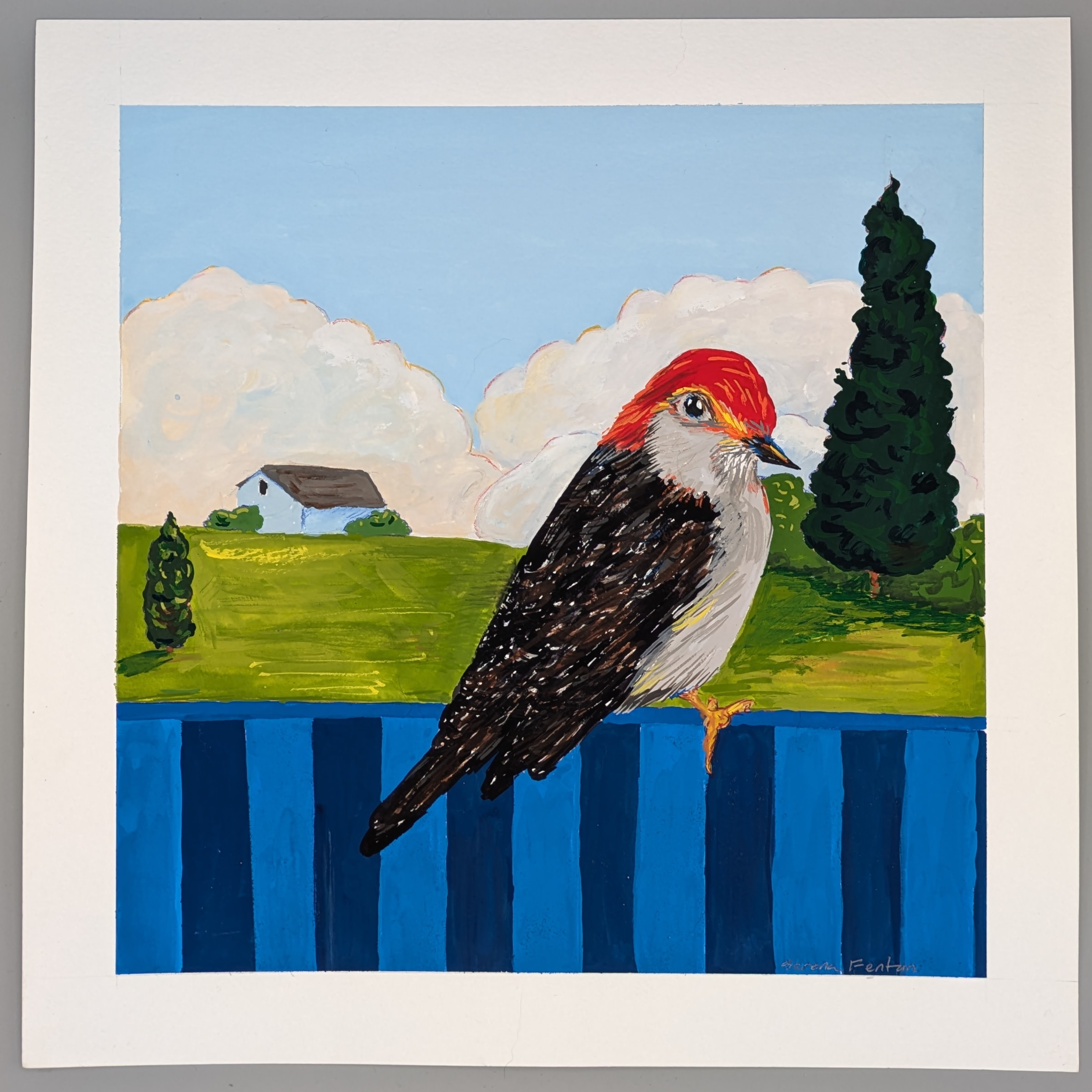 Bird Painting No. 41
Gouache on paper
12"x12"
© Serena Fenton All Rights Reserved