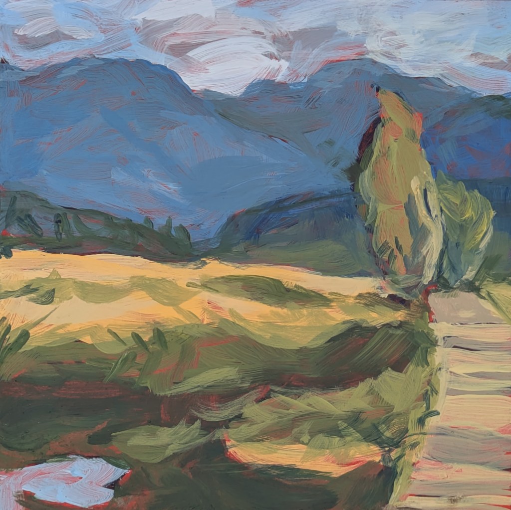 Tauern Cycle Path
6"x6" acrylic on panel
© Serena Fenton 2025